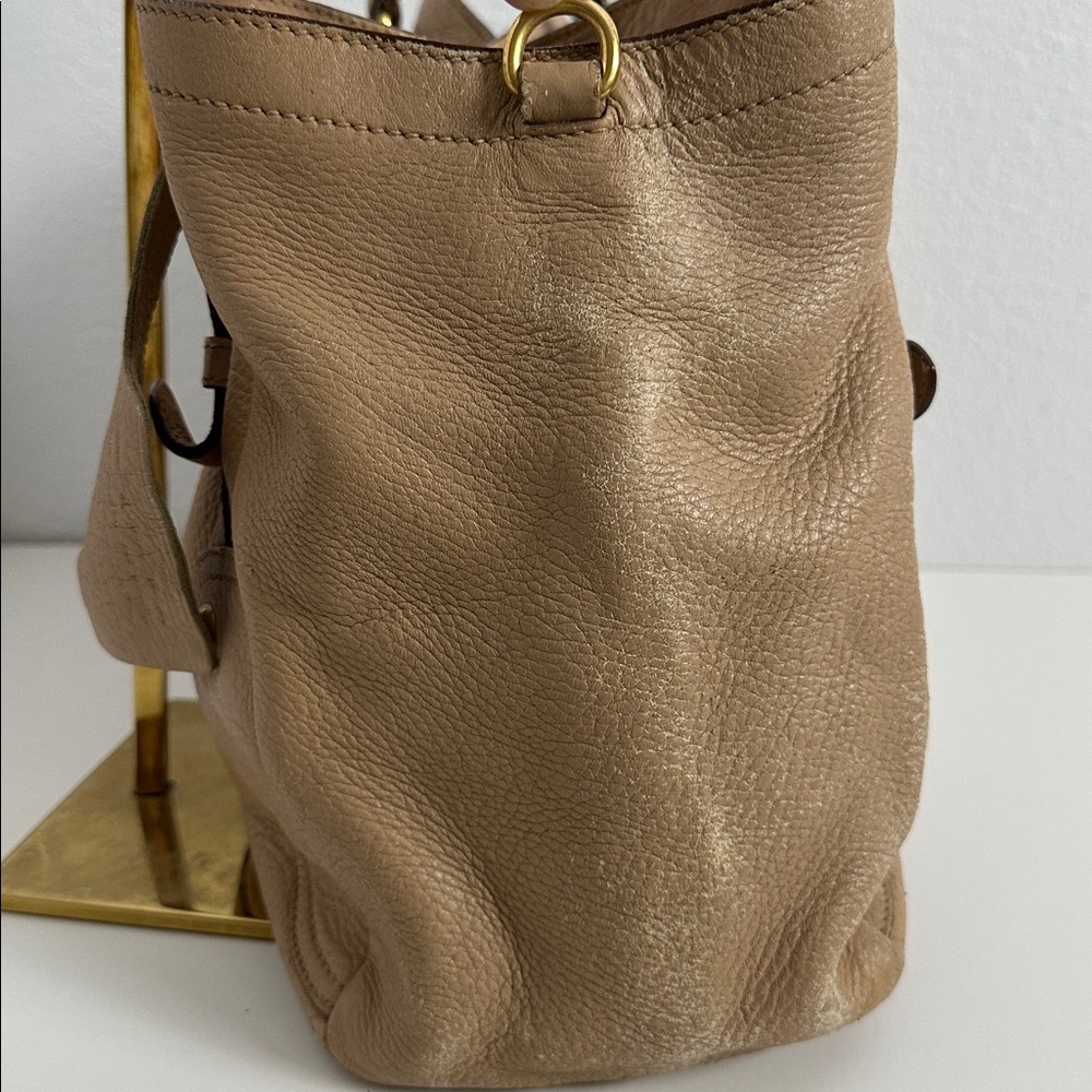 Prada Leather Tote with Gold Hardware - Picture 4 of 14